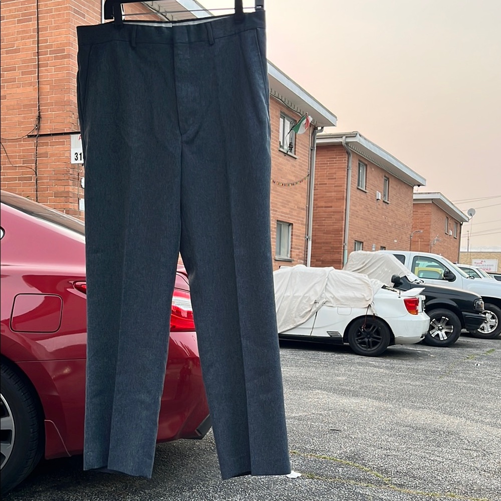 Charcoal Gray Dress Pants with Professional Tailoring
